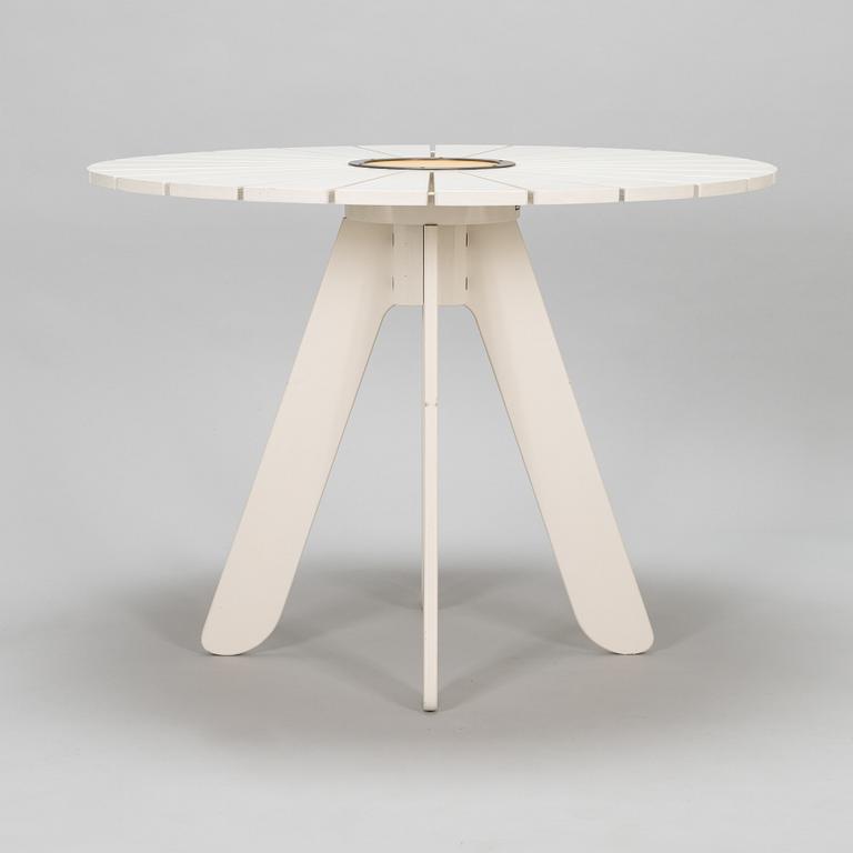 Alvar Aalto and Aino Aalto, a 5-piece 'Aurinko' (Sun-series) garden furniture suite for Artek 2008.