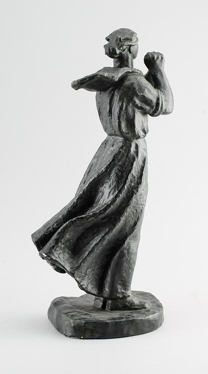 IVAR JOHNSSON, skulptur, gips, signerad.