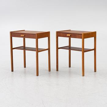 A pair of bedside tables, 1950s/60s.