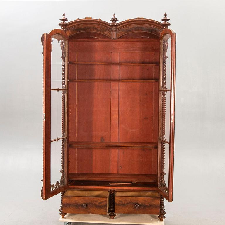 A late Empire mahogany book case.