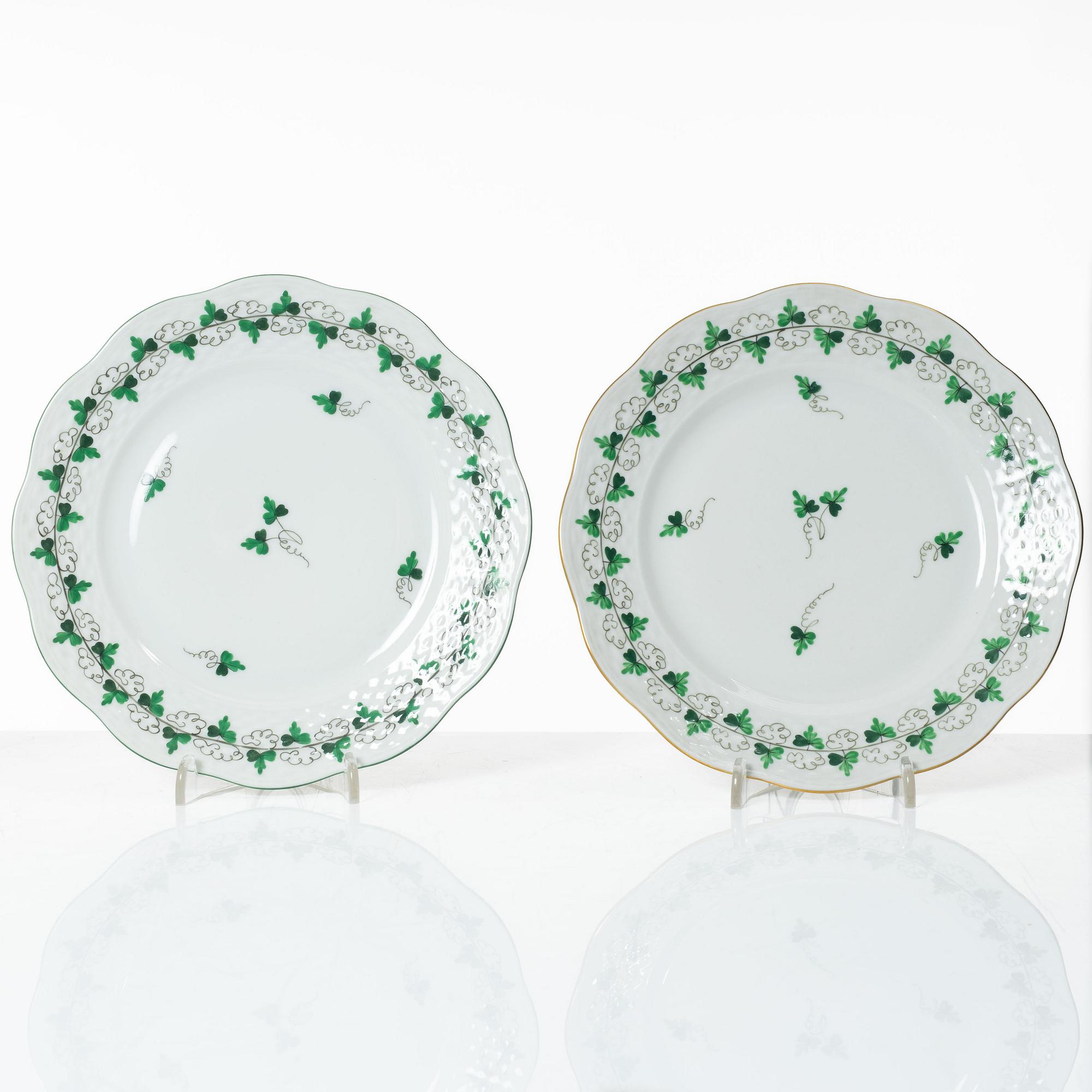 Matservis, 29 delar, "Parsley" och vas, porslin, Herend, Ungern.