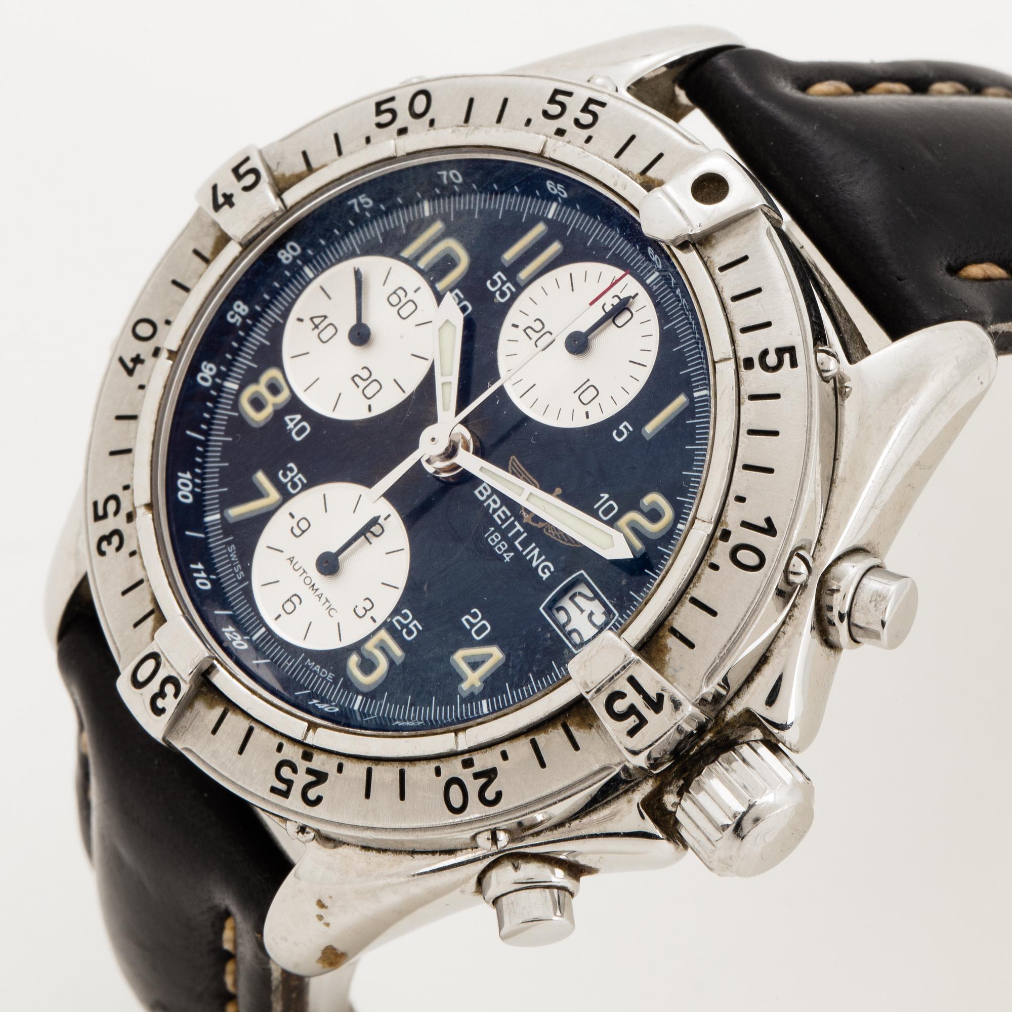 Breitling, Chrono Colt, "Tachymeter", chronograph, wristwatch, 41,5 mm.