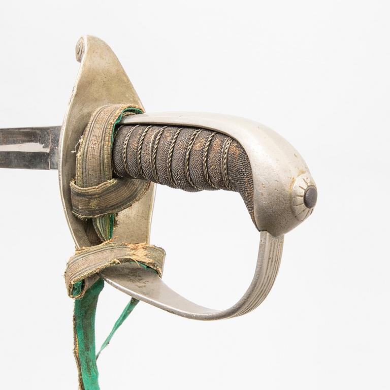 Two Danish sabres, 1858 pattern, with scabbards.