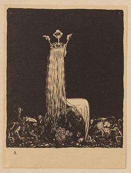 John Bauer, "Troll" 10 litografier i mapp/bok.