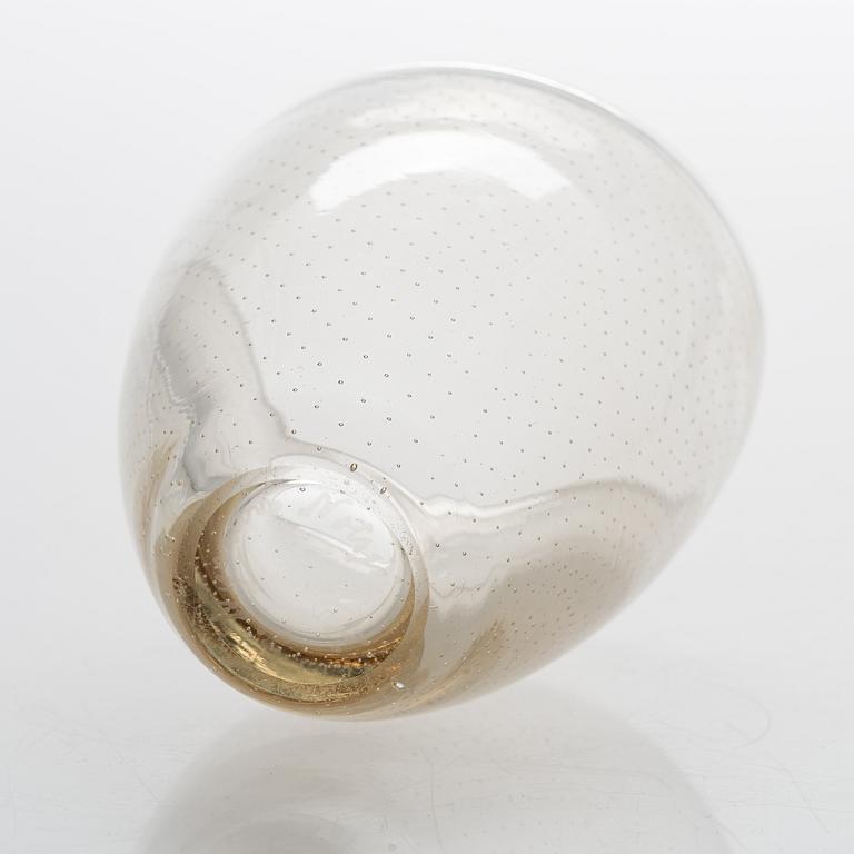 Gunnel Nyman, Glass vase, signed G. Nyman Notsjö 1947.