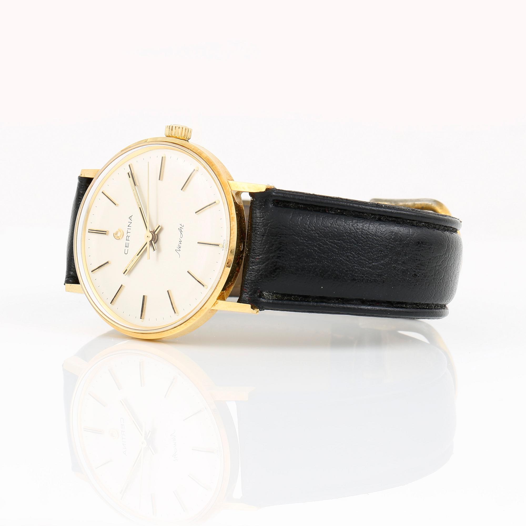 ARMBANDSUR, herr, 18 k guld, Certina New Art. 1970-tal.