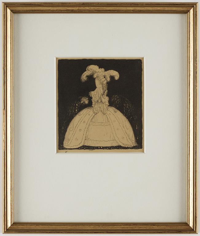 JOHN BAUER,  lithograph, 1915,  numbered 5, unsigned.