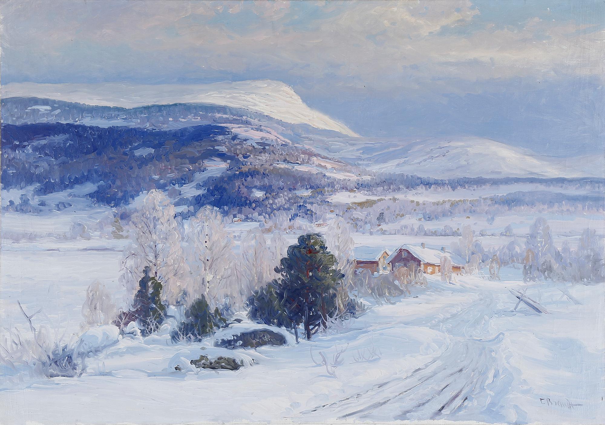 CARL BRANDT, olja på duk, signerad.