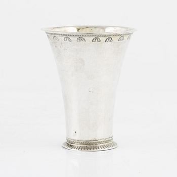 A Swedish Silver Beaker, mark of Petter Davidsson, Norrköping 1776.