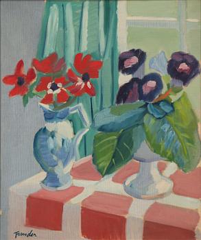 Helge Frender, Floral still life.