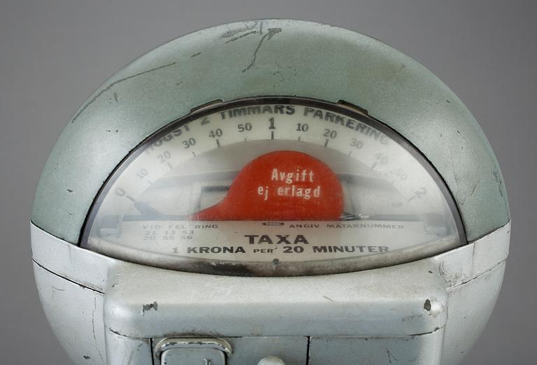 PARKERINGSMÄTARE, "Duncan meter", Duncan industries, U.S.A, 1900-talets andra hälft.