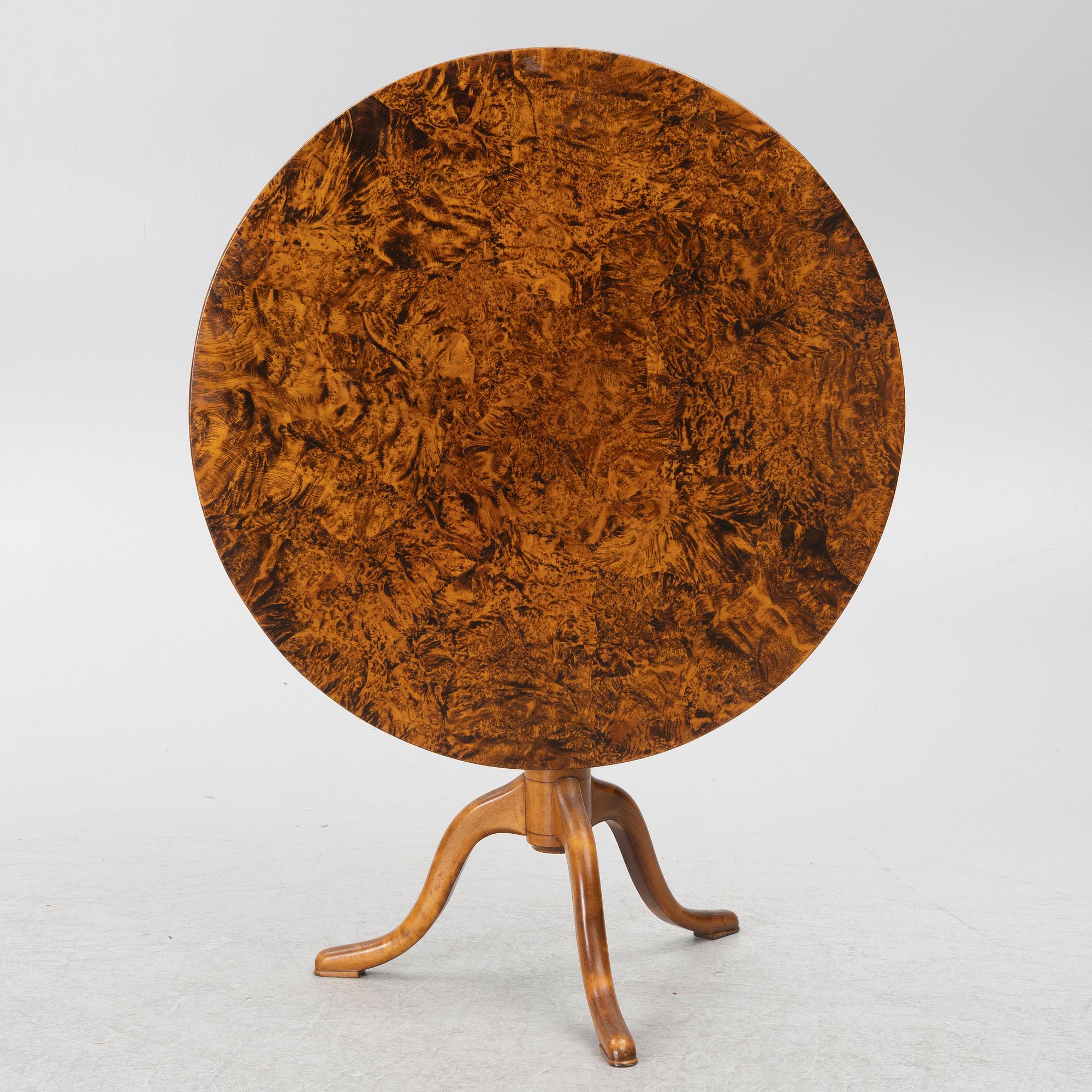 Fällbord, Mälardalen, 1800-talets första hälft.