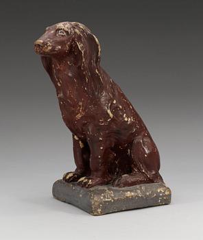 A  figure of a dog, Possilbly Marieberg, period of Ehrenreich, 1760-66. Unmarked.