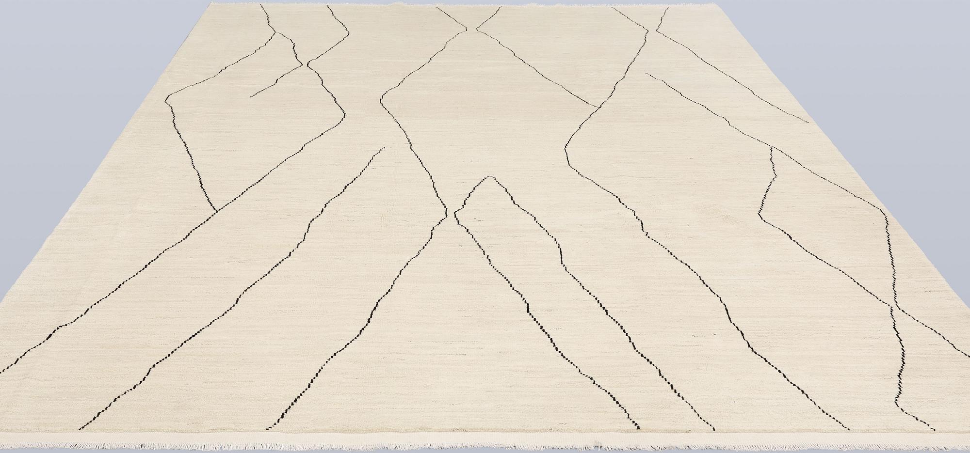 A Moroccan carpet, 335 x 258 cm.