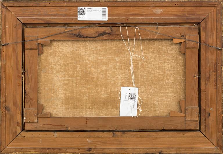 AUGUST JACOBSEN, oil on canvas. Signed.