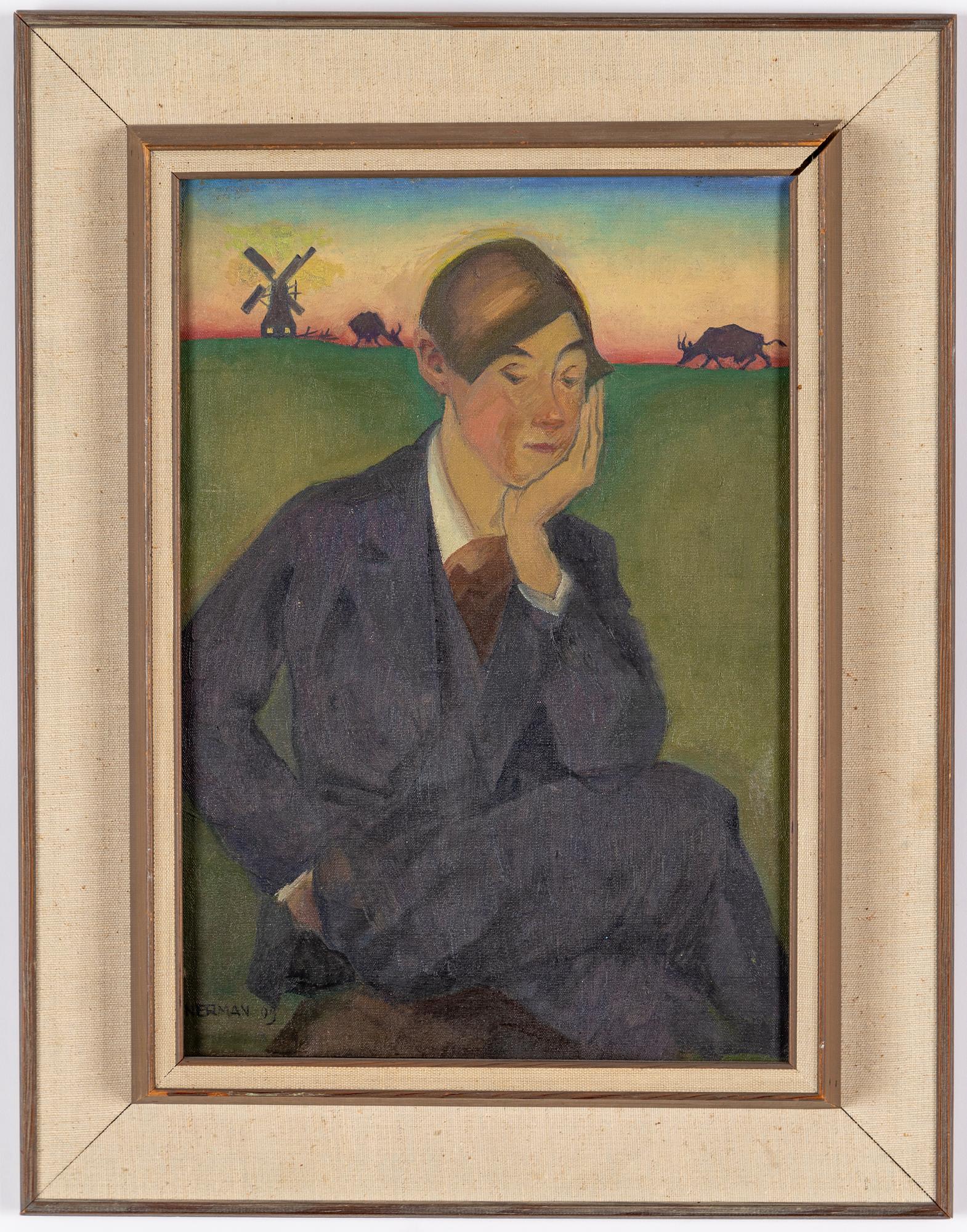 Einar Nerman, Portrait of a Young Man.