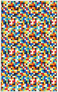 Gerhard Richter, MATTA. "1025 Farben". Ur Farben-serien. Maskintillverkad. 405,5 x 252 cm. Gerhard Richter/Vorwerk.