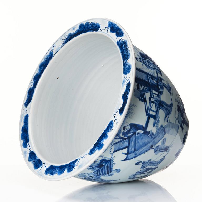 Kruka, porslin. Qingdynastin, Kangxi (1662-1722).