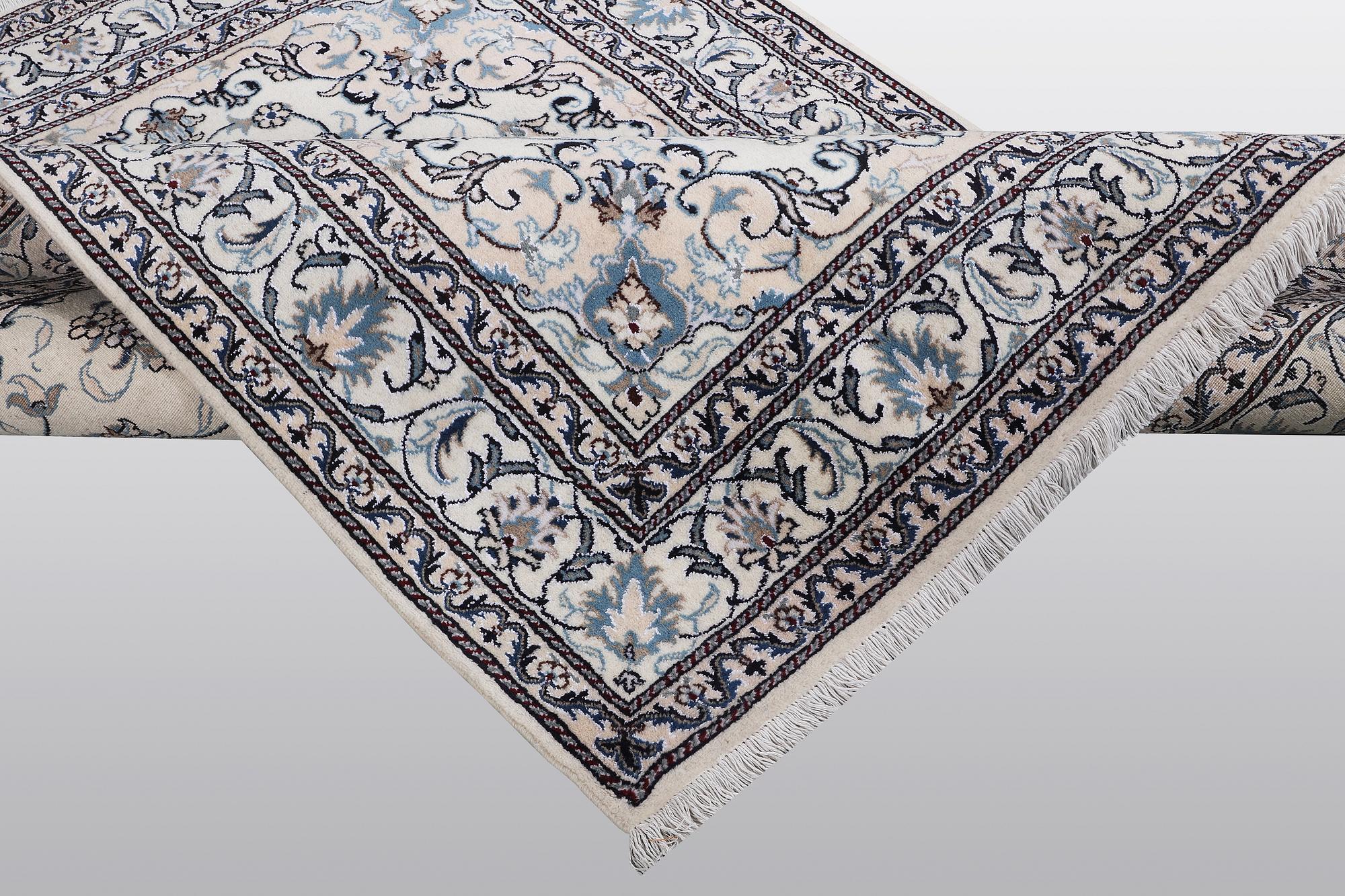 Matto, Nain, 9 LAA, part silk, ca 212 x 150 cm.