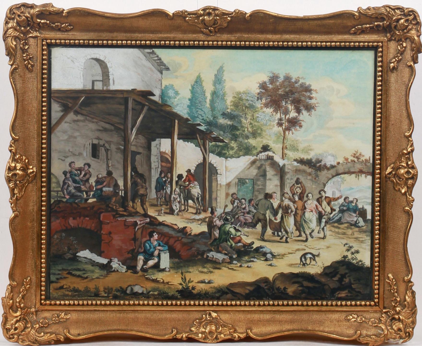 JOHAN EDVARD MANDELBERG, gouache, 1700-tal.