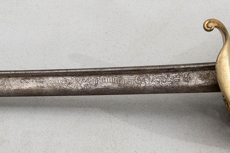 Sabel, svensk, m/1859 för officer, med balja.