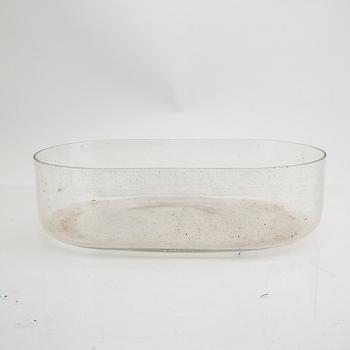 Signe Persson-Melin, a glass bowl "Oval" for Boda alter part of the 20th century.