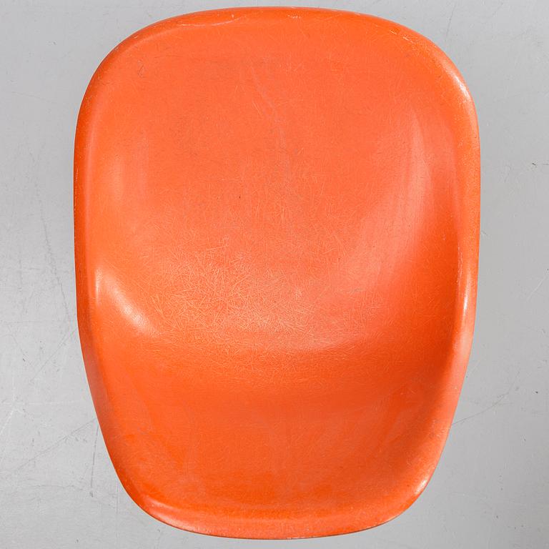 Charles & Ray Eames, chairs, 6 pcs, "DSR Plastic Chair", Herman Miller.