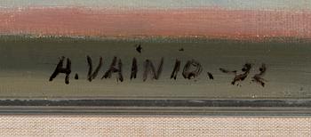 ARMAS VAINIO, öljy kankaalle, signeerattu ja päivätty -92.