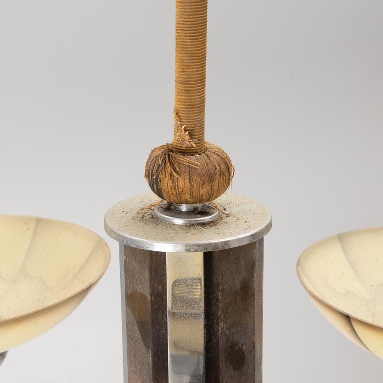 An Art Déco ceiling lamp, 1920's/30's.