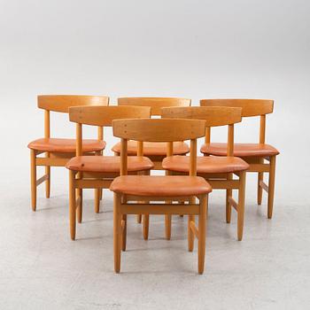 Børge Mogensen, six chairs, "Öresund", Karl Andersson & Söner, Huskvarna.
