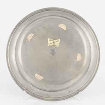 A group of eight Swedish pewter dishes, 18th-20th Century, including Mathias Norling, Jönköping, 1863.
