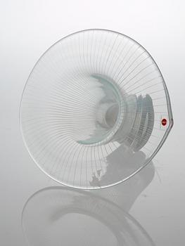 A Tapio Wirkkala 'Kantarelli' glass vase, Iittala, Finland, 1982.