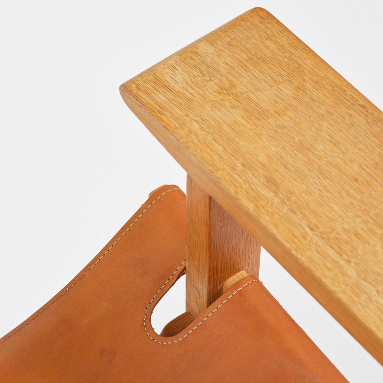 Børge Mogensen, fåtöljer, ett par, "Spanska stolen", Fredericia Stolefabrik, Danmark.