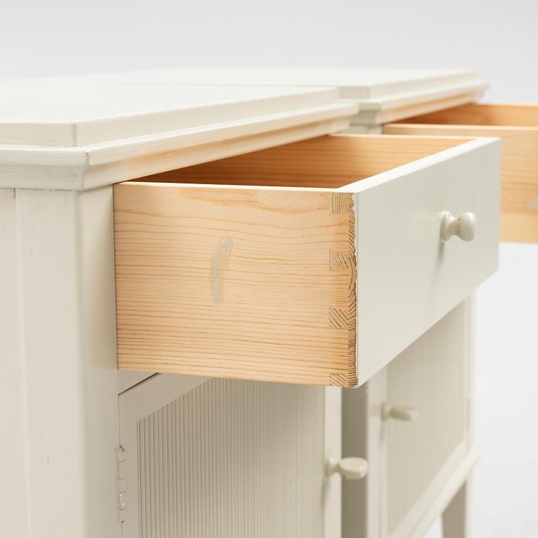 Bedside tables, a pair, Gustavian style, contemporary manufacture.