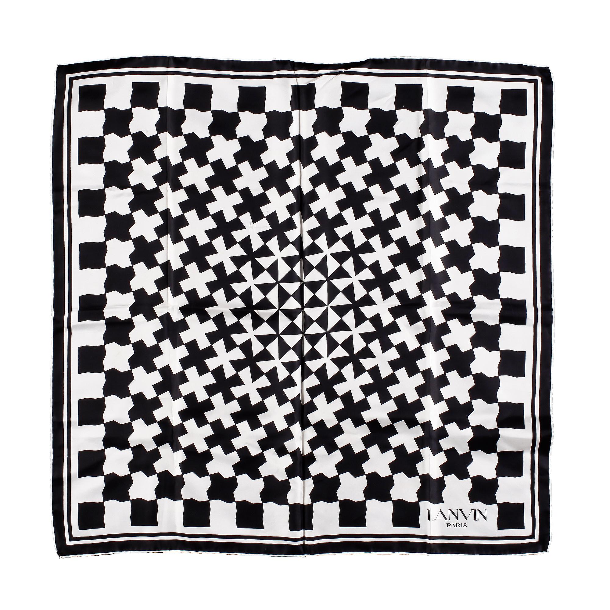 LANVIN samt CHRISTIAN DIOR, scarves, 3st.
