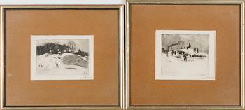 Verner Thomé, Etsningar, 2st.