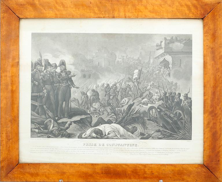GRAVYRER, 3 st, Frankrike, 1800-tal.