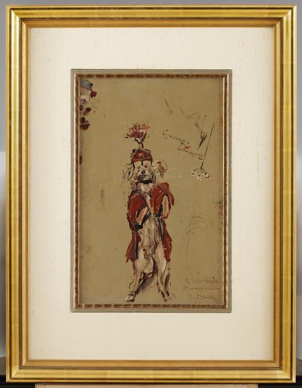 Ernst Josephson, Hund" / "Skiss för 'Ett resande teatersällskap'.