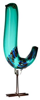 An Alessandro Pianon 'Pulcino' glass bird, Vistosi, Italy 1960's.