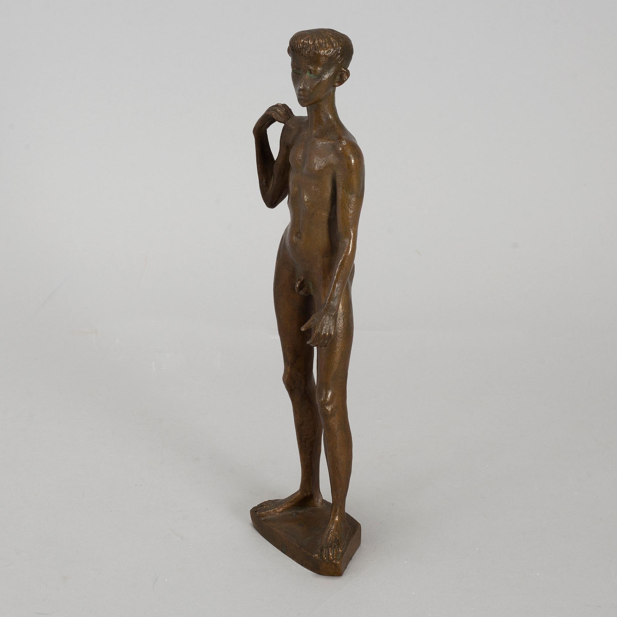 STIG BLOMBERG, skulptur, brons, Ystad Brons, signerad.