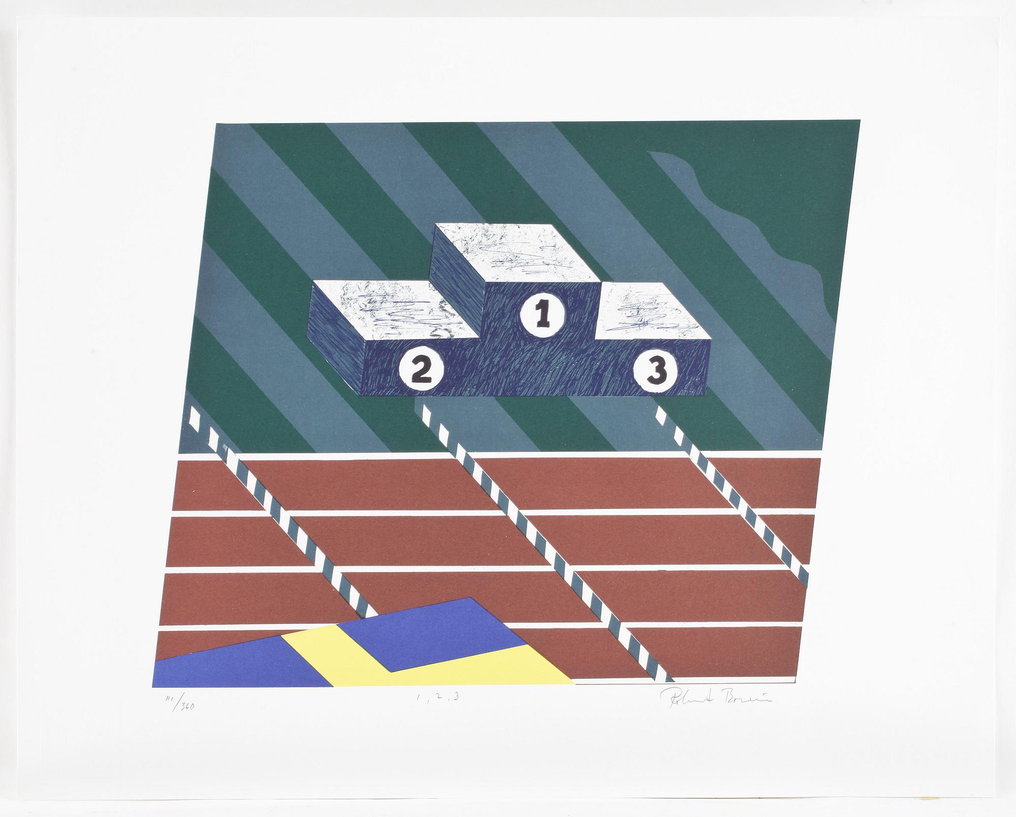 MAPP med GRAFIK, 5 blad, signerade, Bl a Ernst Billgren och Helen Billgren, IAAF, Göteborg, 1995, numrerade 111/360.