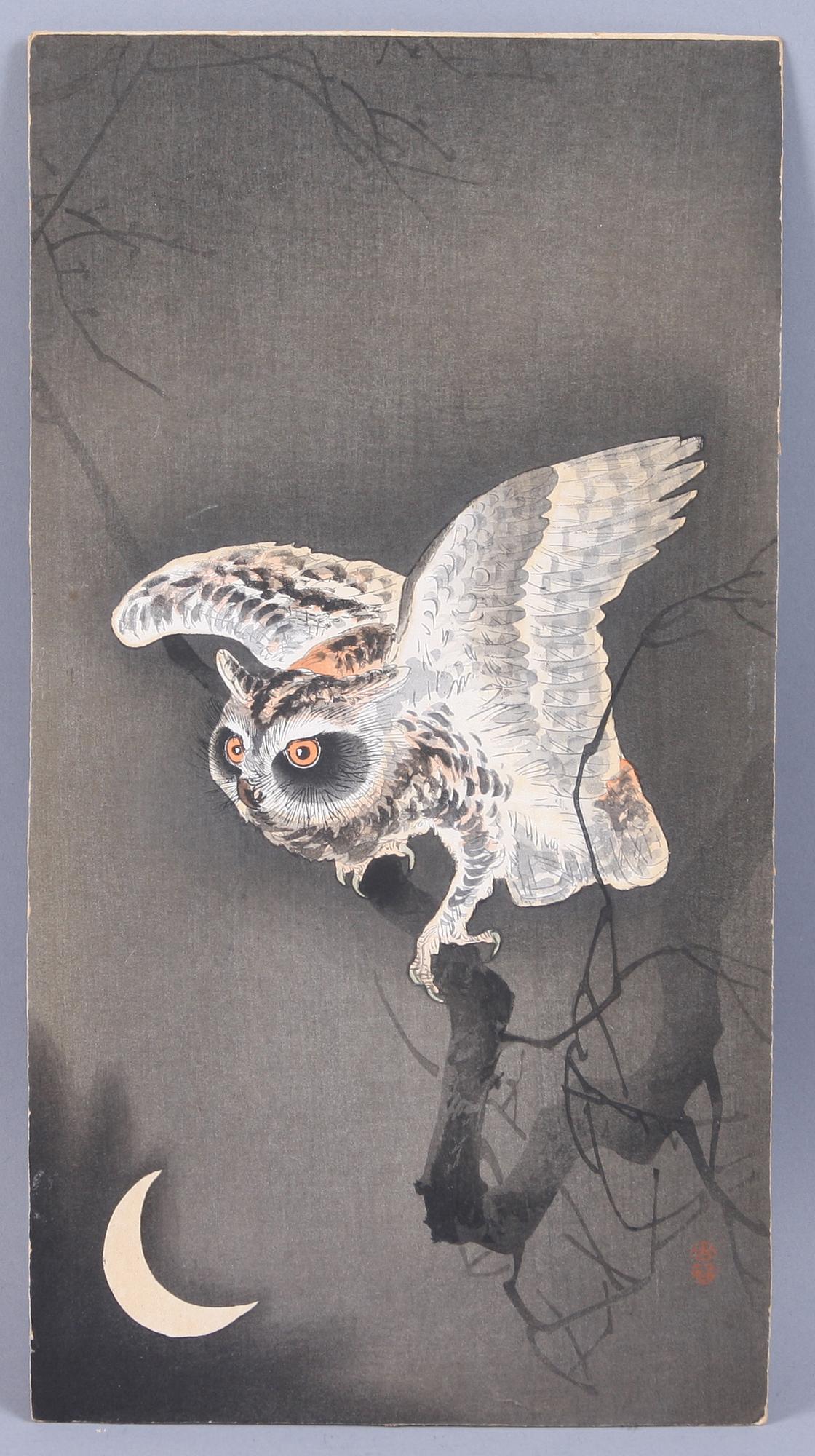 OHARA KOSON, hans art, träsnitt.