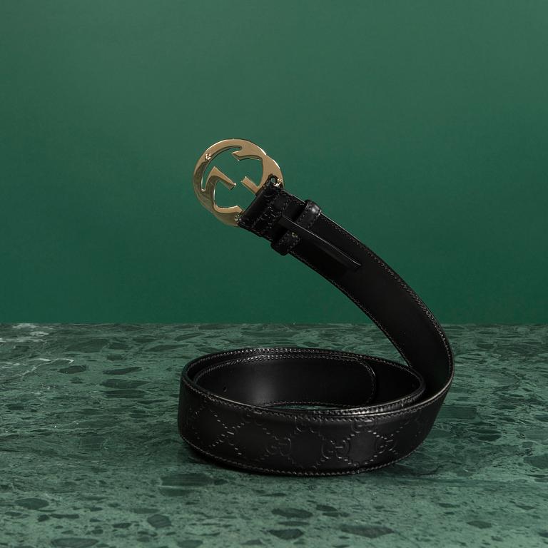 A belt by Gucci.
