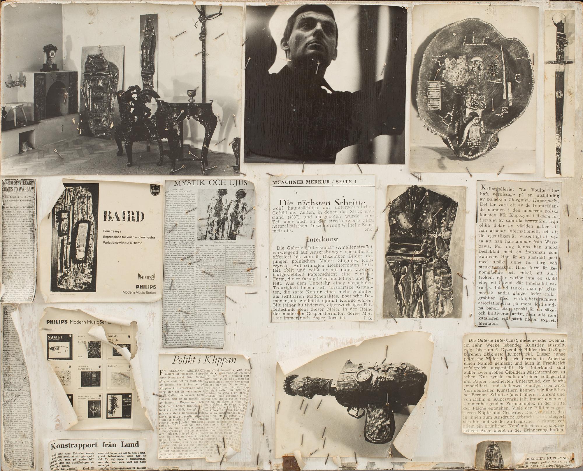 ZBIEGNIEW STANLEY KUPCZYNSKI, väggskulptur,