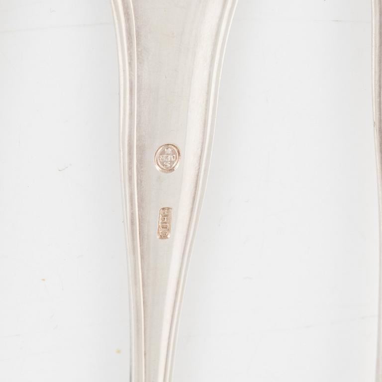 Bestickservis, 42 delar, silver, modell "Sachsisk", Cohr, Danmark.