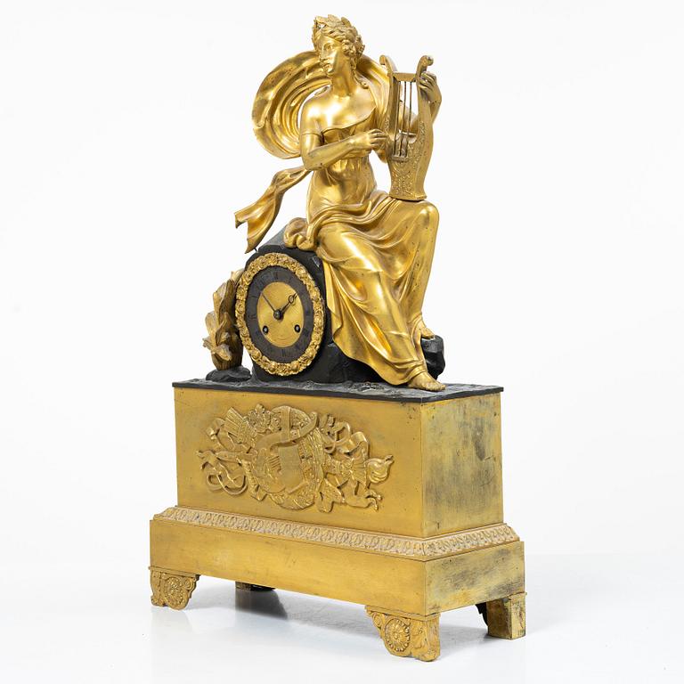 Table pendulum clock, Late Empire, 19th century.