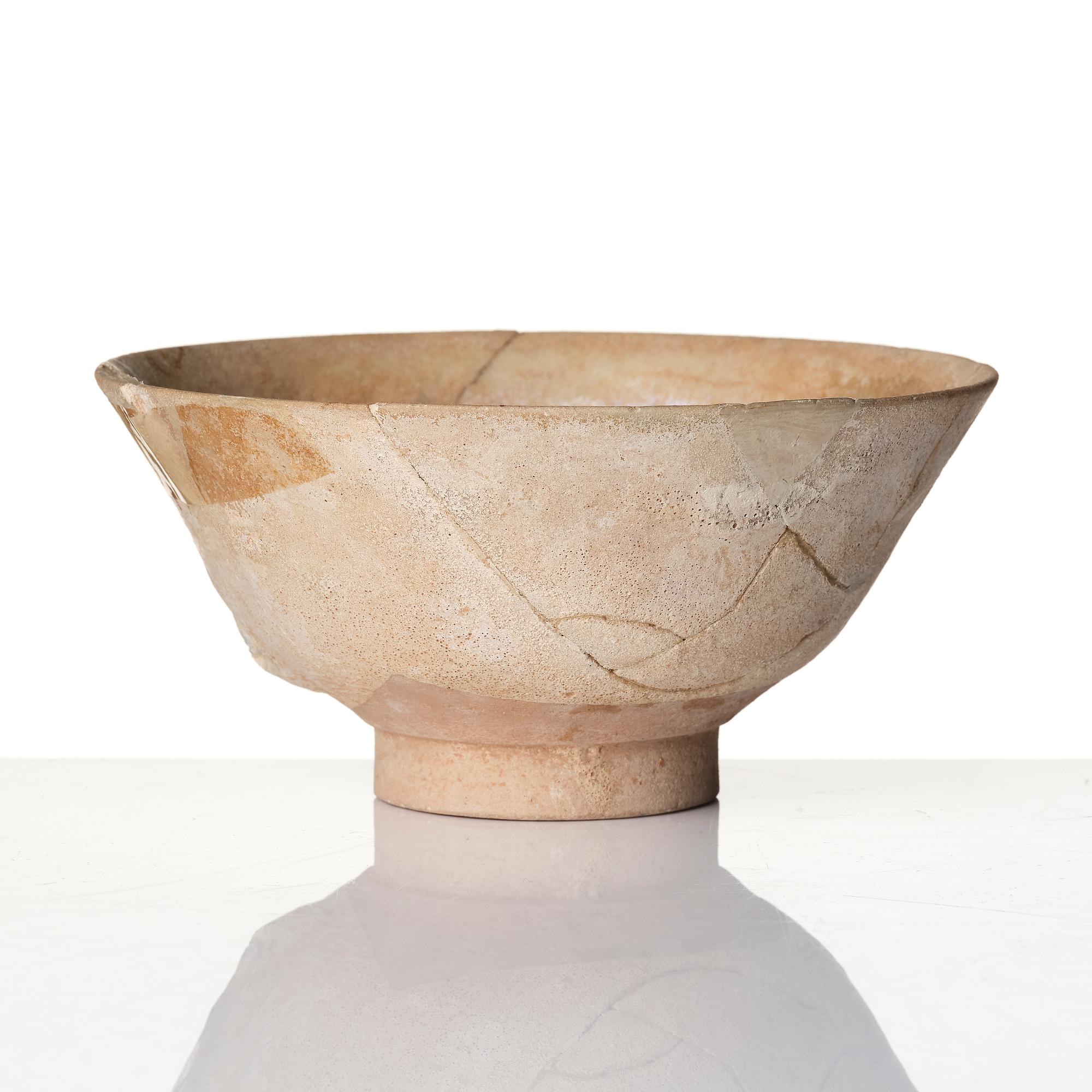 A Persian pottery bowl  13th century.