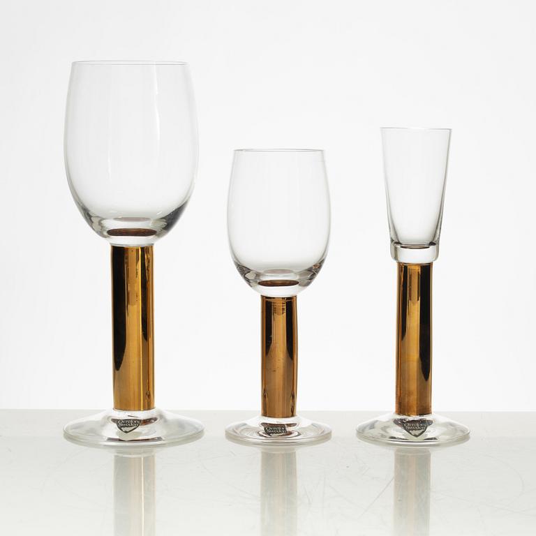 Gunnar Cyrén, a 24-piece 'Nobel' glass service, Orrefors.