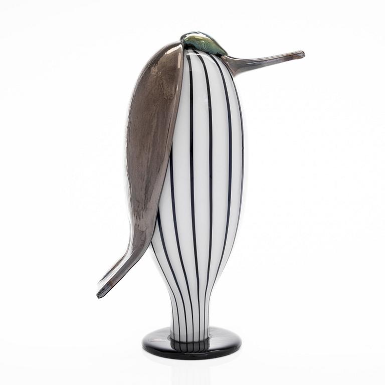 Oiva Toikka, A glass bird, "Butler", signed O. Toikka Iittala 2014 and numbered 630/2000.