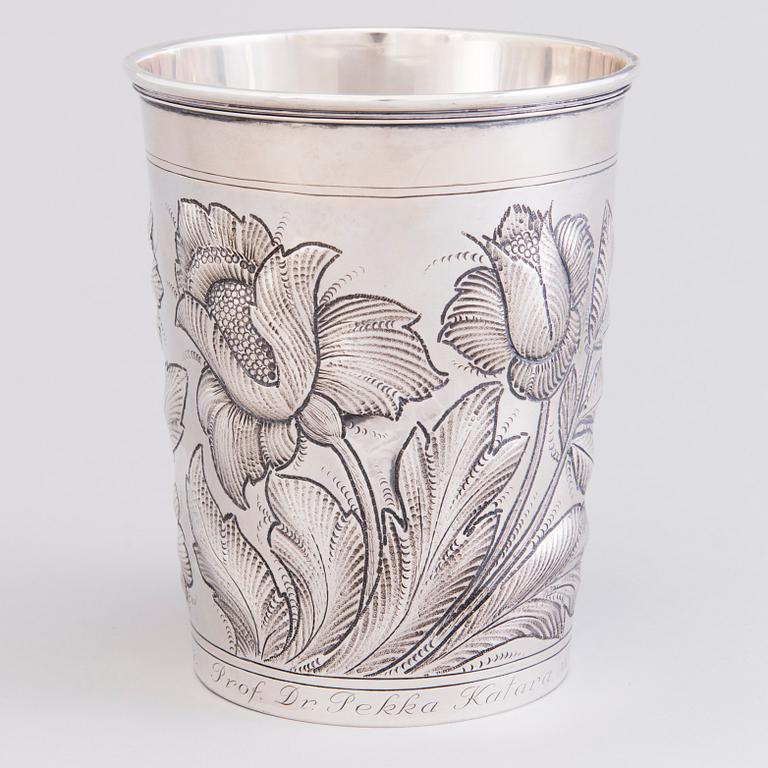 A Danish sterling silver vase, mark of Axel Salomonsen (1933-77), Copenhagen. Finnish control marks 1951.